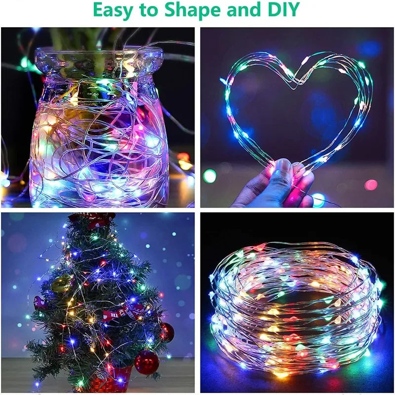 3M LED Curtain Fairy String Lights – 8 Mode USB Decorative Lights for Home, Garden & Wedding