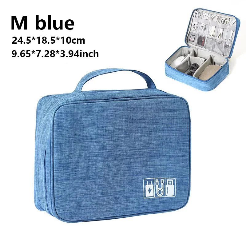 Cable Storage Bag Waterproof Digital Electronic Accessories Organizer Portable Travel Cable Organizer Case for cable Charger