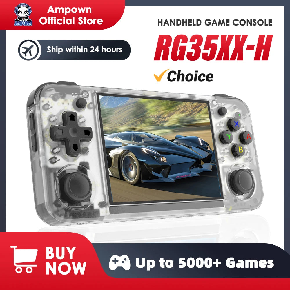 ANBERNIC RG35XXH Handheld Game Console – 3.5'' IPS Retro Gaming with HDMI Output