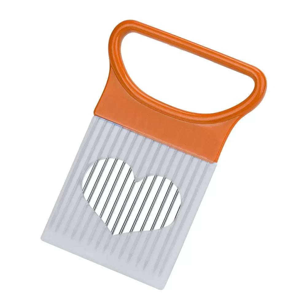 Colorful Onion Slicer Stainless Steel Potato Chip & Vegetable Holder