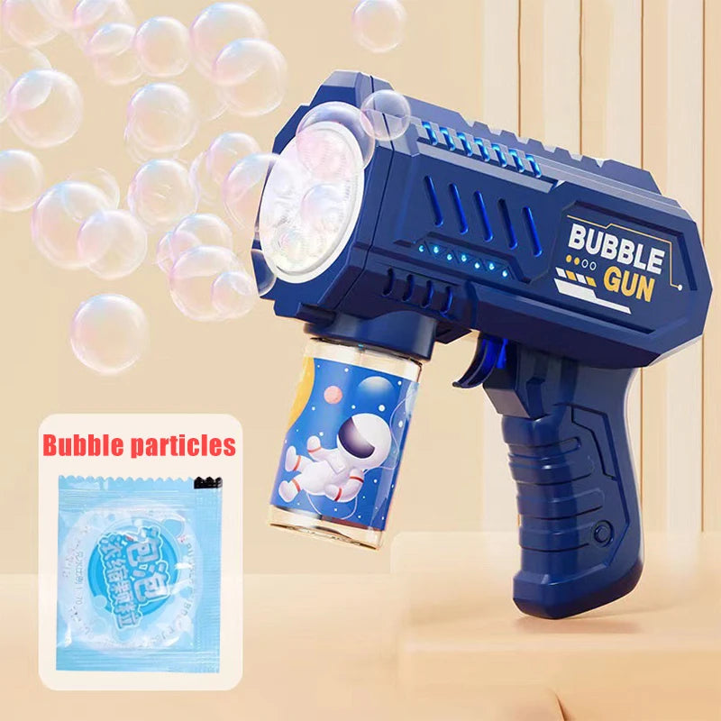Rocket Bubble Gun – Fully Automatic Bubble Machine for Kids Outdoor Fun