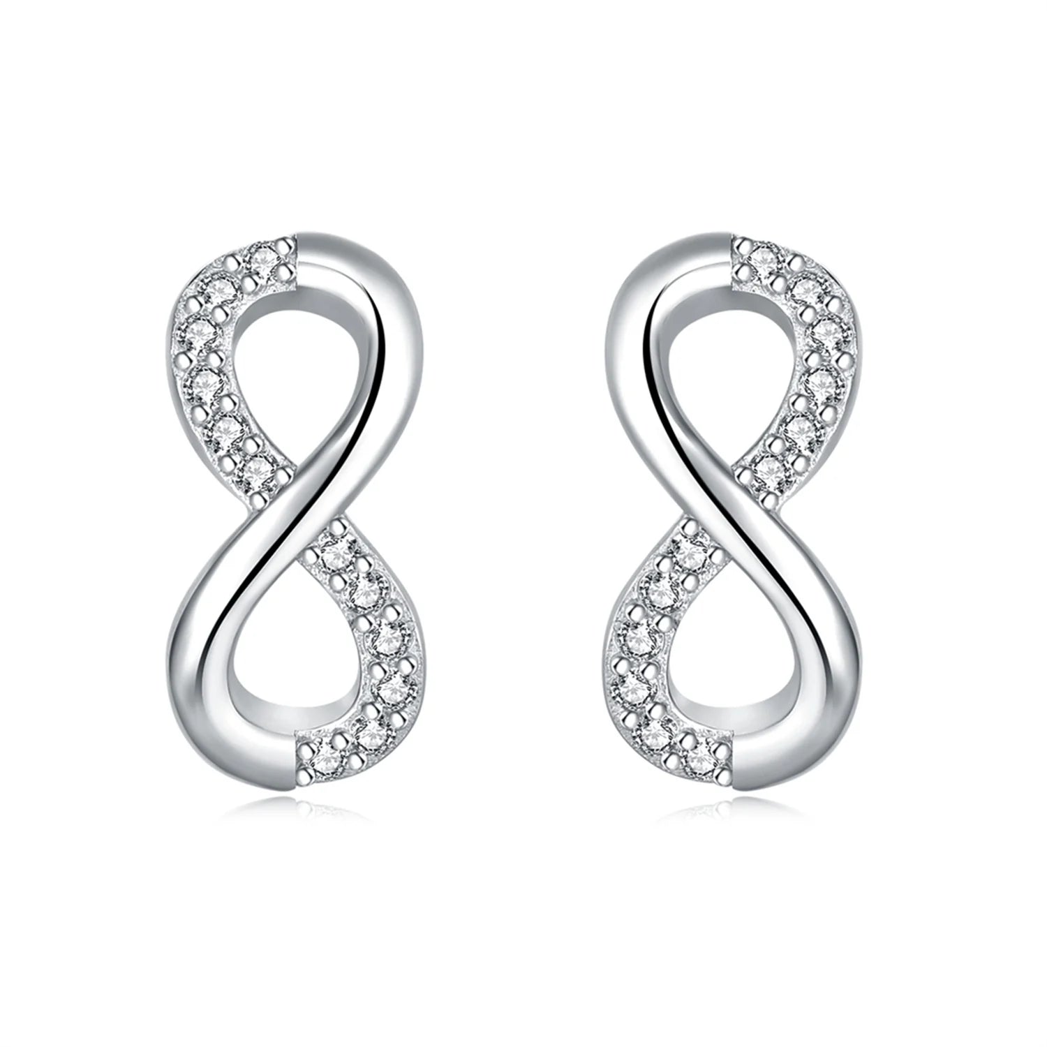 925 Sterling Silver Pink Heart Bow Stud Earrings – Elegant Gift for Women