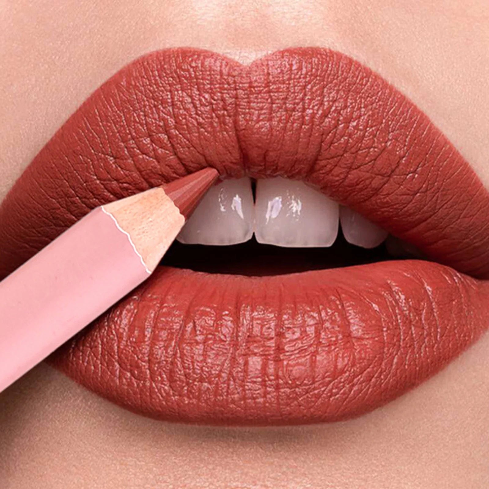 12-Color Matte Lipliner Pencil – Waterproof, Plumping & Long-Lasting Lip Contour Makeup
