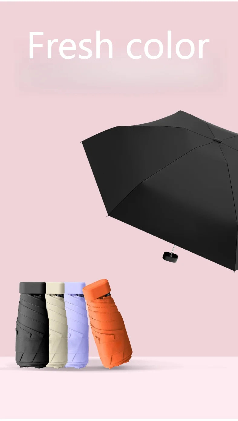 Mini Sun Umbrella – UV Resistant & Protective for Rain or Shine