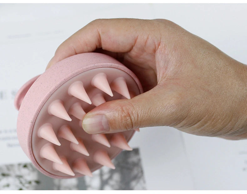 Soft Scalp Massage & Cleansing Brush – Wet & Dry Hair Care Brush for Deep Scalp Conditioning & Relaxation