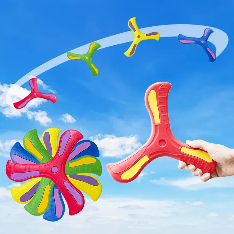 Children’s Soft Boomerang – Three-Leaf Cross Flying Disc Outdoor Toy