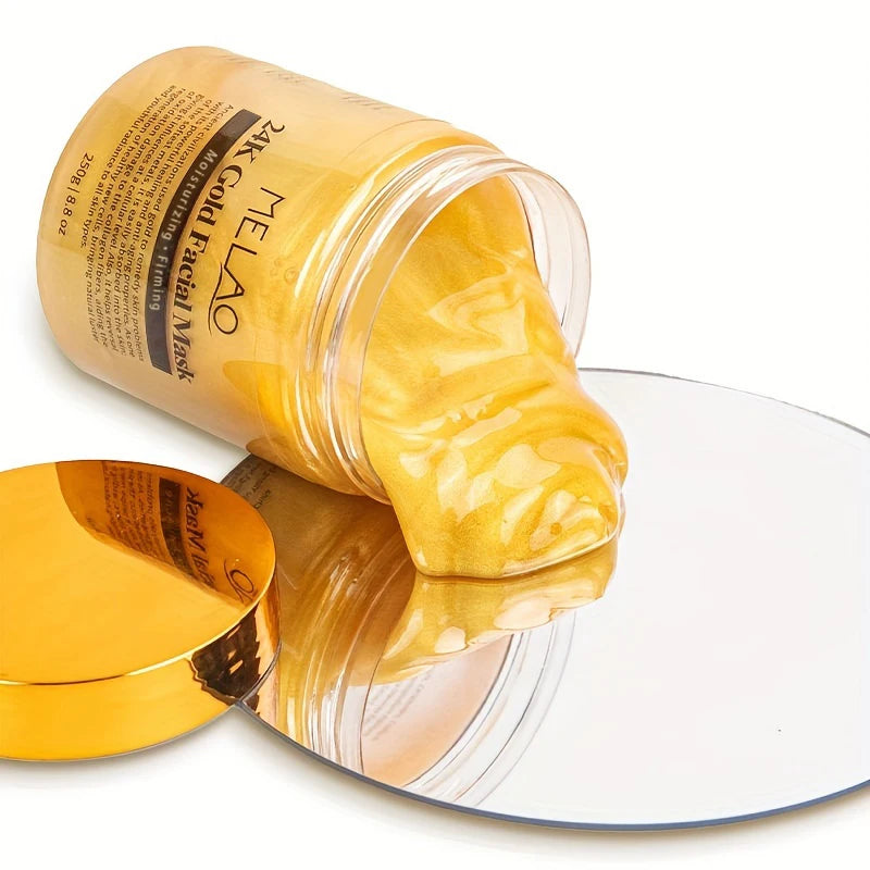 MELAO 24K Gold Face Mask – Collagen Moisturizing Facial Mask for Radiant Skin