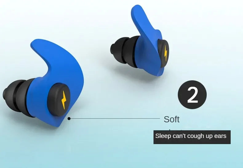 Noise-cancelling Sponge Earplugs Mute Sleep Soundproof Earplugs Separate Assembly Waterproof Silicone Earplugs Security