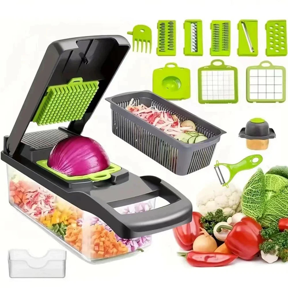 12/16-Piece Multifunctional Vegetable & Fruit Slicer Set