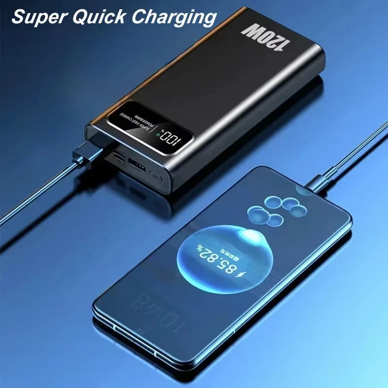 Xiaomi 200000mAh 120W Power Bank  Fast Charging Portable Mobile Power Ultralarge Capacity Digital Display External Battery ﻿