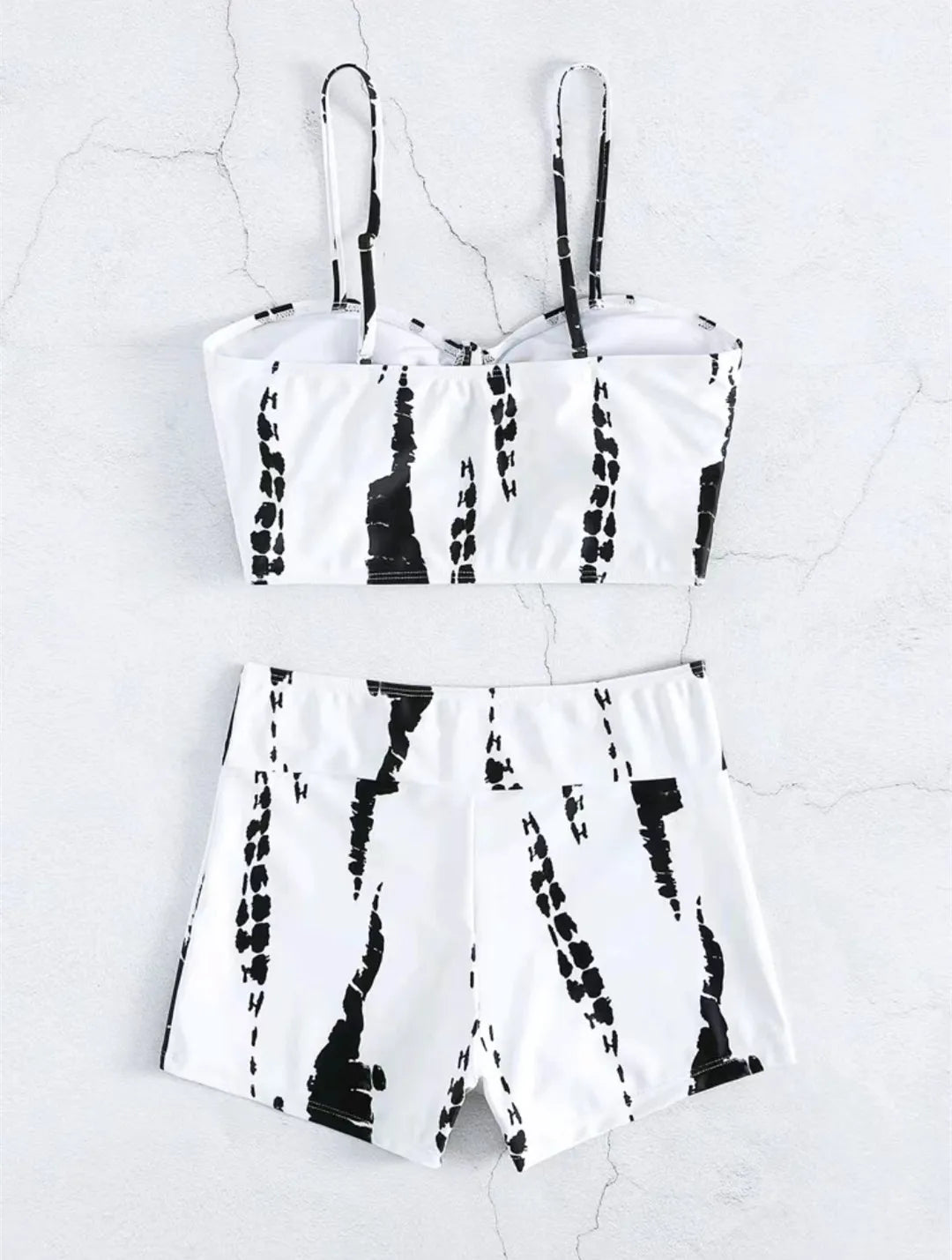 Drawstring Front Shorts Bikinis 2025 High Waist Swimsuit Women Swimwear Female Bathers Bathing Swimming Swim Suit Beachwear
