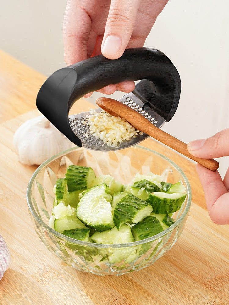 Stainless Steel Garlic Press Crusher Manual Mincer Tool