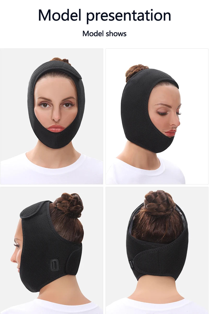 Face Heating Wrap for TMJ Relief – USB Electric Jaw Heating Pad with Adjustable Heat & Timer