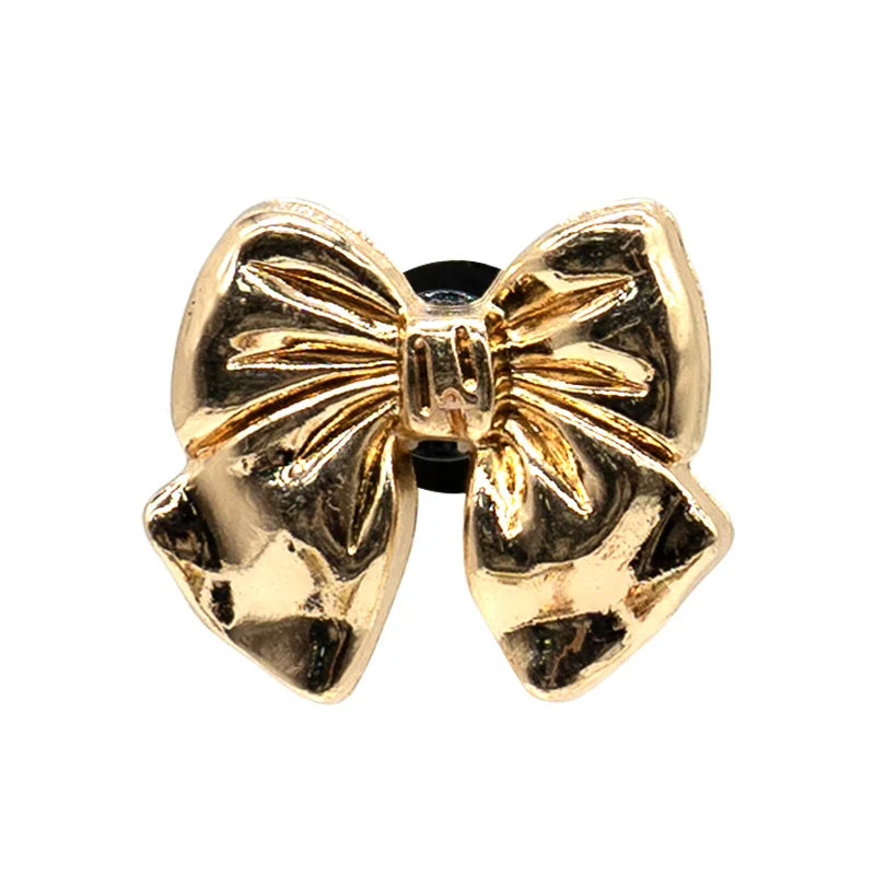 1PCS Gold Metal Shoe Charms New Metal Star Wings Wolf Shoe Buckle Accessories fit Women Men 2025 Trends Shoe Decoration Pin Gift
