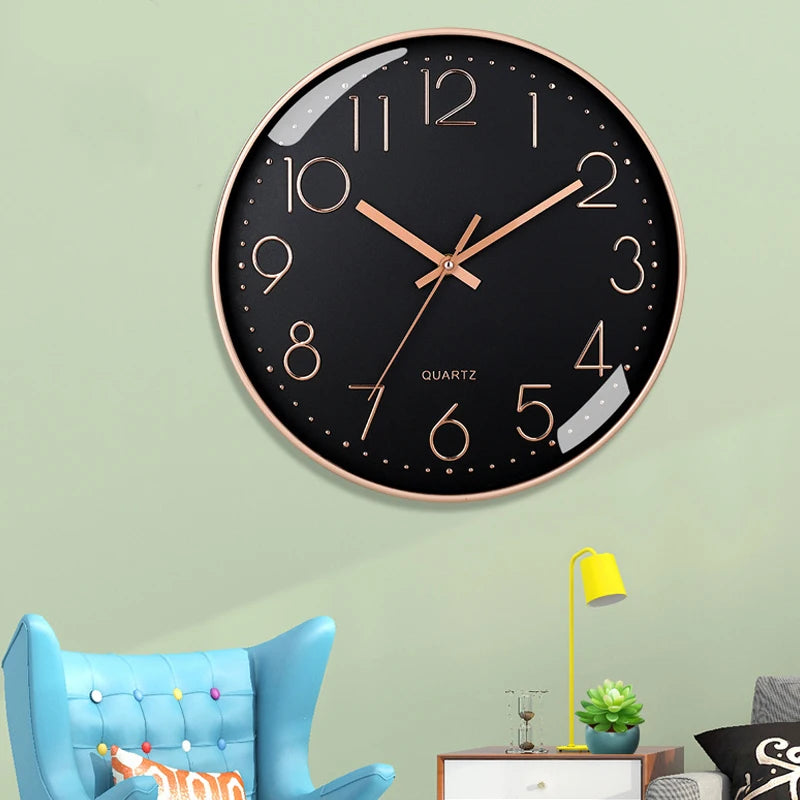 8-Inch Quartz Silent Wall Clock – Modern Cubic Digital Design for Home & Bedroom Décor