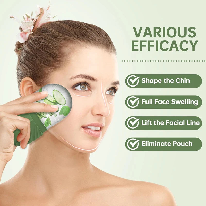 Silicone Ice Face Roller – Skin Tightening & Eye Puffiness Relief Ice Cube Mold