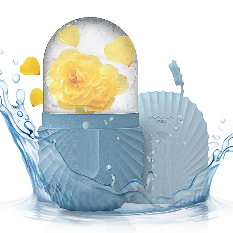 Silicone Ice Face Roller – Skin Tightening & Eye Puffiness Relief Ice Cube Mold