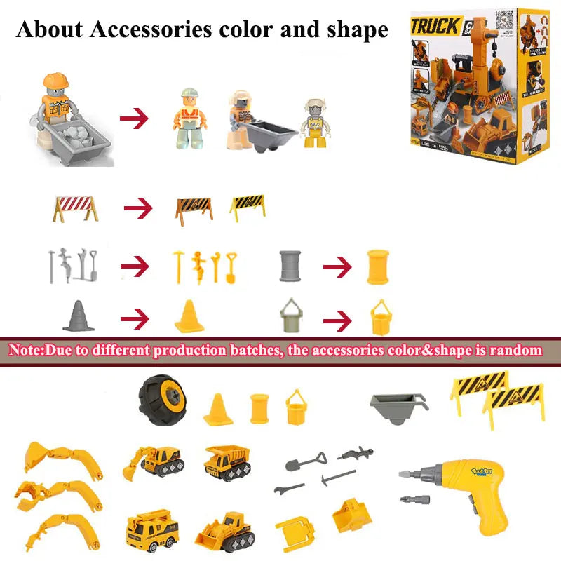 Kids Electric Drill Tool Toy – Educational Engineering & Assembly Set for Boys