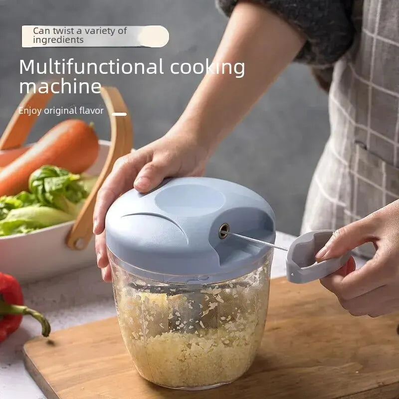 Manual Ginger & Garlic Grinder – Multifunctional Vegetable & Meat Cutter