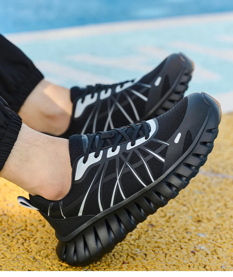 Pink Women’s Steel Toe Work Sneakers – Lightweight Safety Shoes Anti-Smash & Anti-Puncture