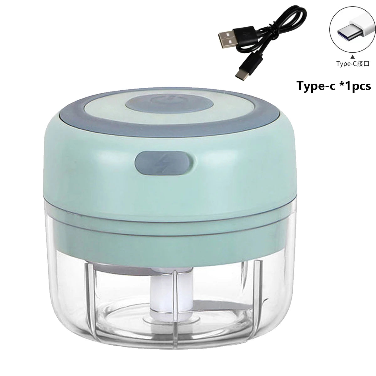 Electric Mini Garlic Chopper – USB Rechargeable Garlic & Meat Masher