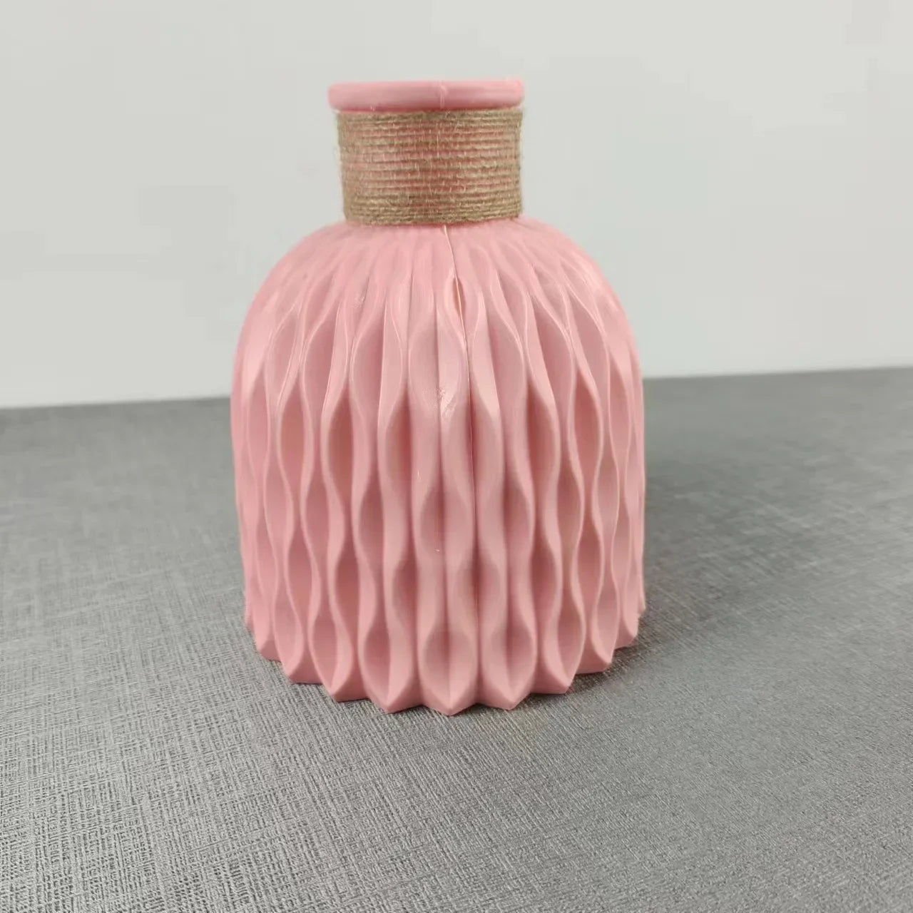 Nordic Flower Vase – Imitation Ceramic Plastic Vase for Home, Desktop & Event Décor