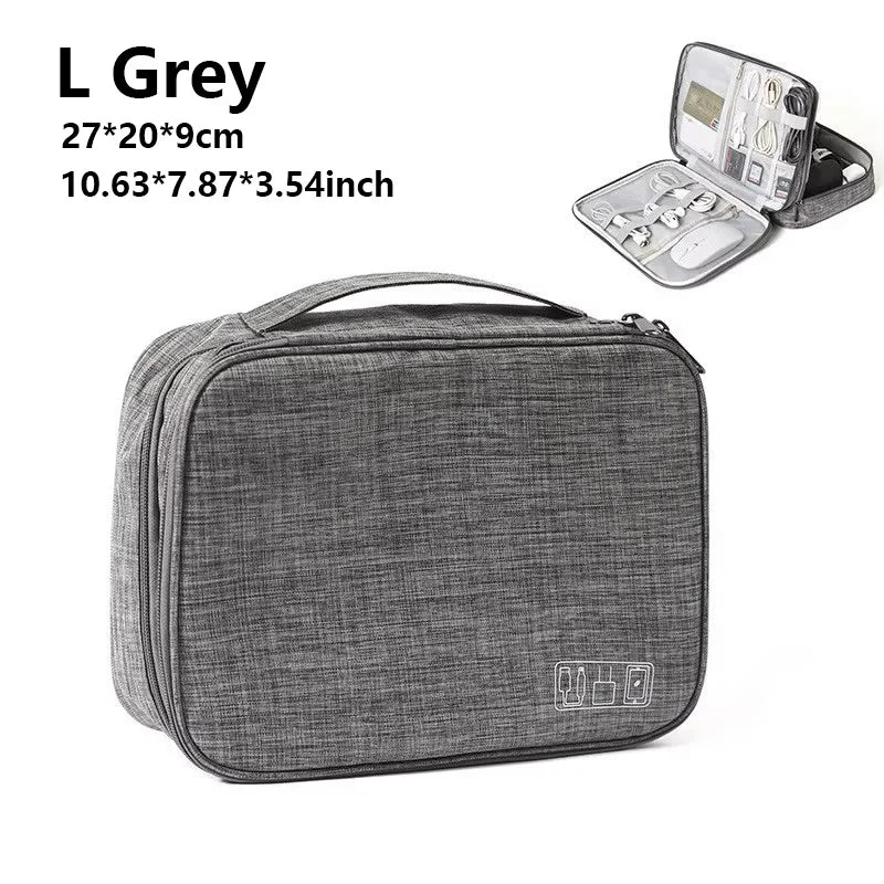Cable Storage Bag Waterproof Digital Electronic Accessories Organizer Portable Travel Cable Organizer Case for cable Charger