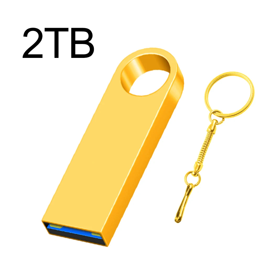 Metal USB 3.0 Flash Drive 2TB – High-Speed Pendrive for Laptop, PC, Xiaomi & MIJIA Devices