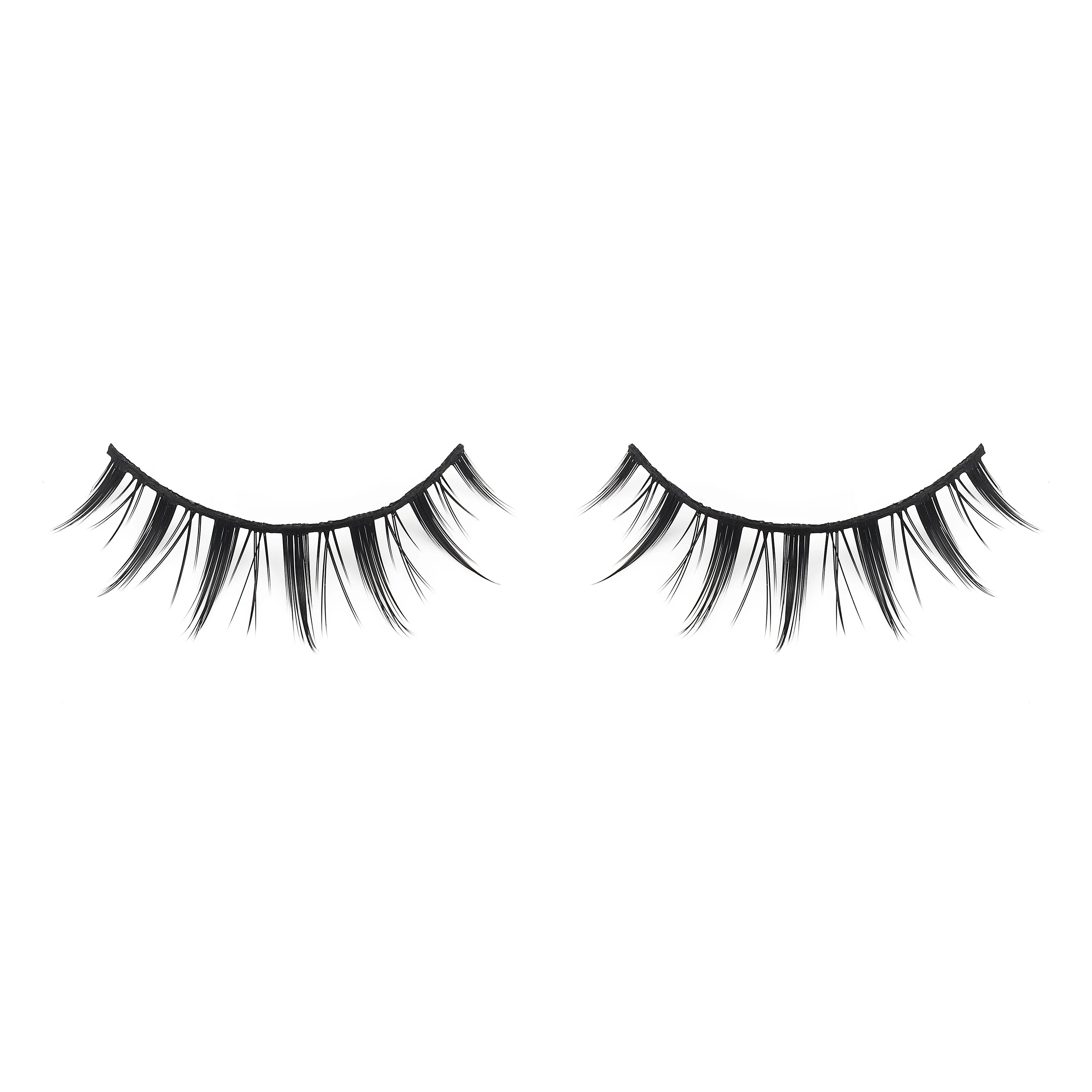 DINGSEN Anime Fake Eyelashes – 5 Pairs Natural Manga Lashes with Clear Band
