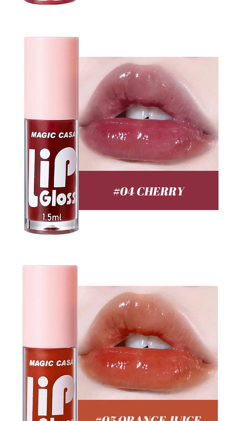 MAGIC CASA 6-Piece Jelly Lip Oil Set – Hydrating, Plumping & Long-Lasting Gloss