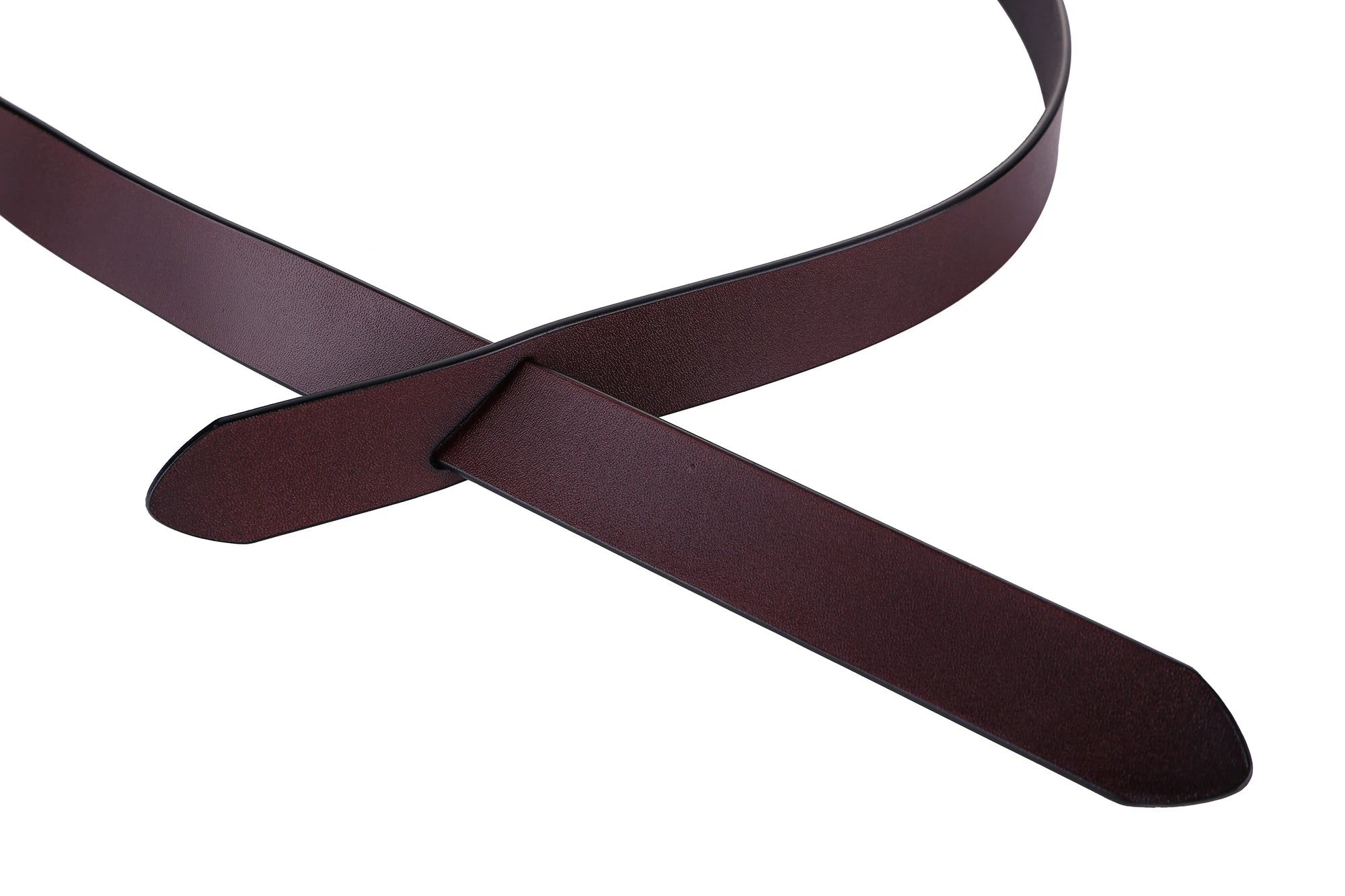 Cowhide Leather Ladies Belt – Soft Genuine Leather Knotted Strap Corset Belt, Gothic Retro Luxury Designer