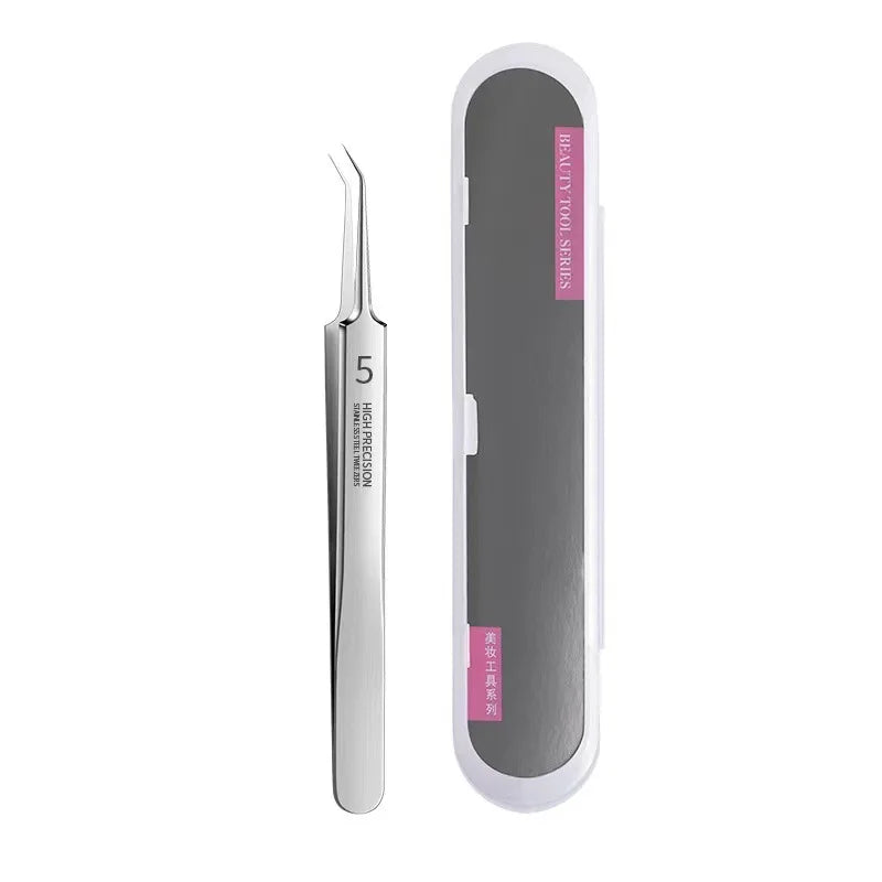 German Ultra-Fine No. 5 Blackhead Remover Tweezers – Precision Pimple Extractor, Acne Needle Tool for Face Care & Salon Use