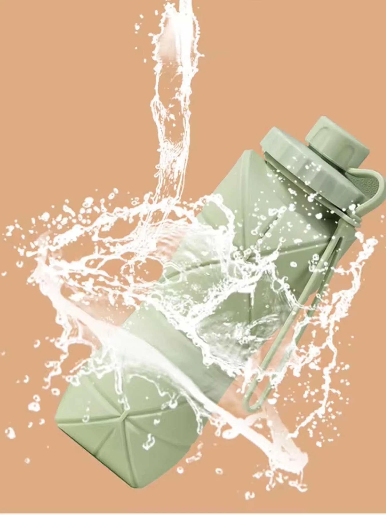 New Creative Silicone Folding Water Cup Outdoor Portable and Scalable Water Cup Sports Water Bottle Travel Water Cup Handy Cup