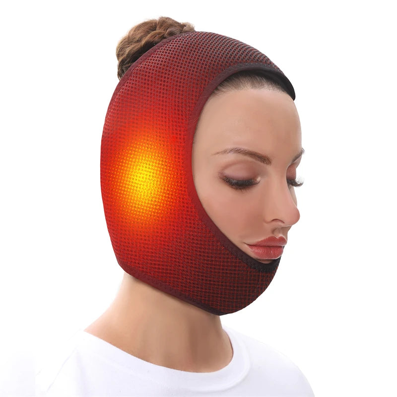 Face Heating Wrap for TMJ Relief – USB Electric Jaw Heating Pad with Adjustable Heat & Timer