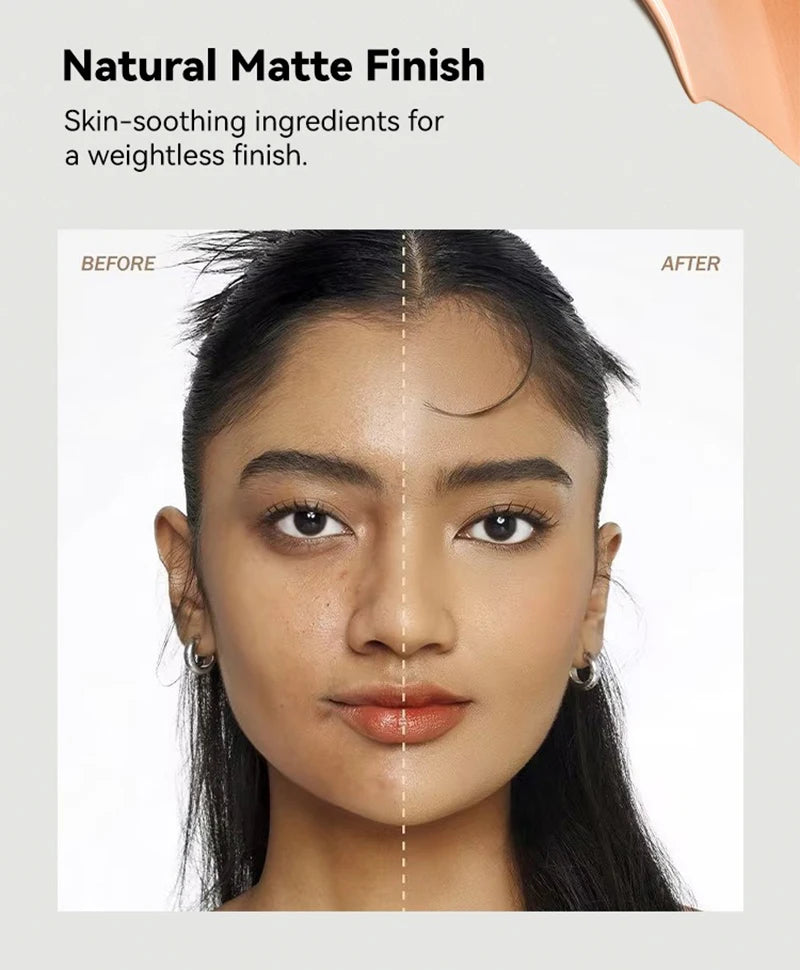 Face Foundation Cream – Oil-Control Matte BB Cream, Waterproof Full Coverage Liquid Concealer Base