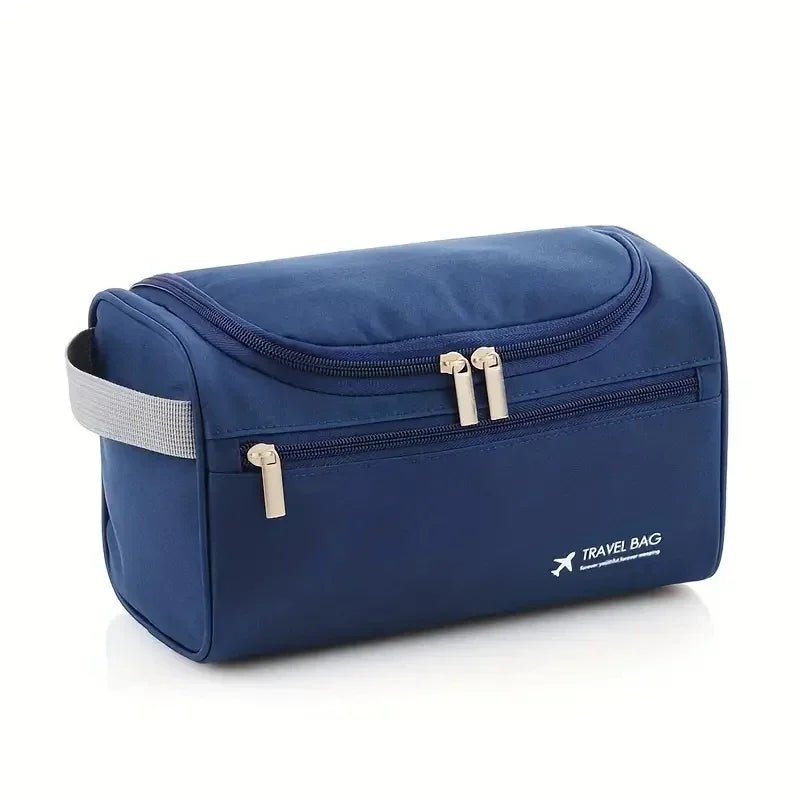 For Traveling Large Cosmetic Bag Leather Toiletry Bag for Men Women Dopp Kit Mens Hanging Toiletry Bag