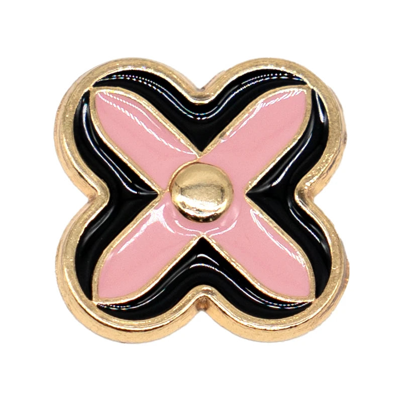 1pcs Pink Bird Bear Fox Designer Metal Shoe Charms Luxury Decorations Pins for Women Girls Gifts bow Shoe Accessories