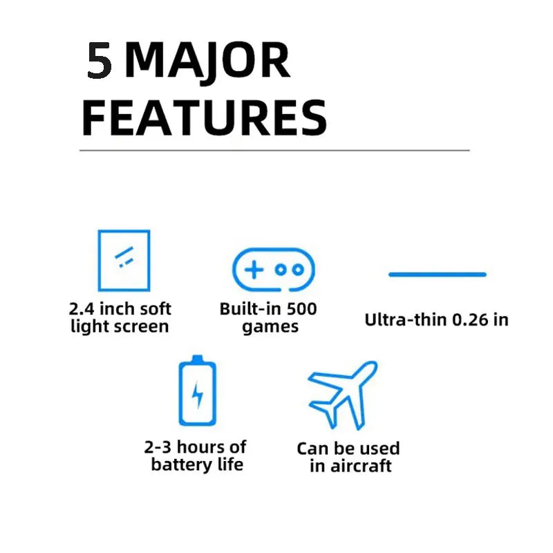Handheld Game Console – 500 Classic Games LCD Portable Retro Mini Game