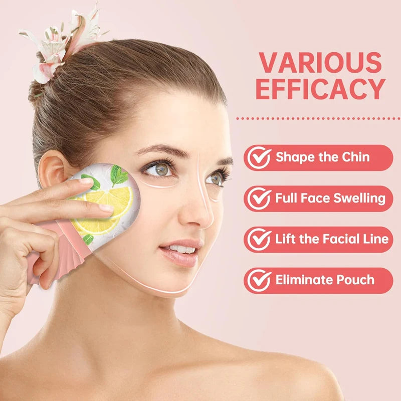 Silicone Ice Face Roller – Skin Tightening & Eye Puffiness Relief Ice Cube Mold