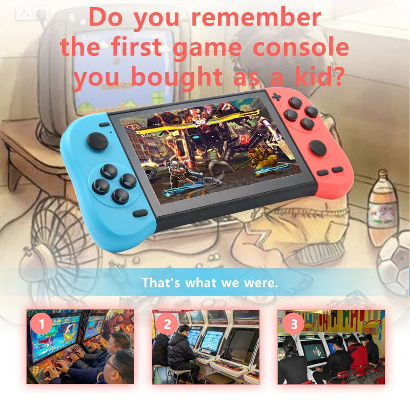 VILCORN X50 MAX Handheld Game Console – Retro PS1/GBA/SNES Portable Gaming Player