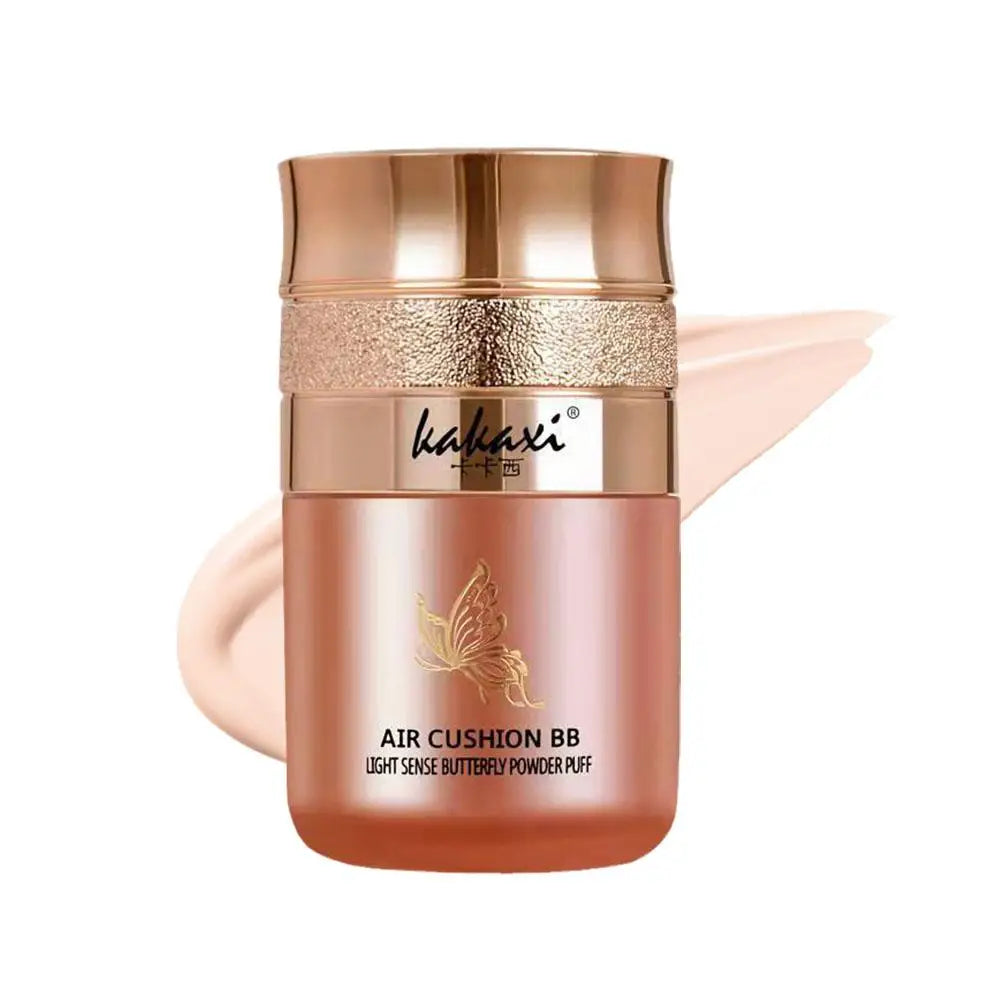 Butterfly Powder Puff BB Cream – Moisturizing, Whitening & Oil-Control Foundation