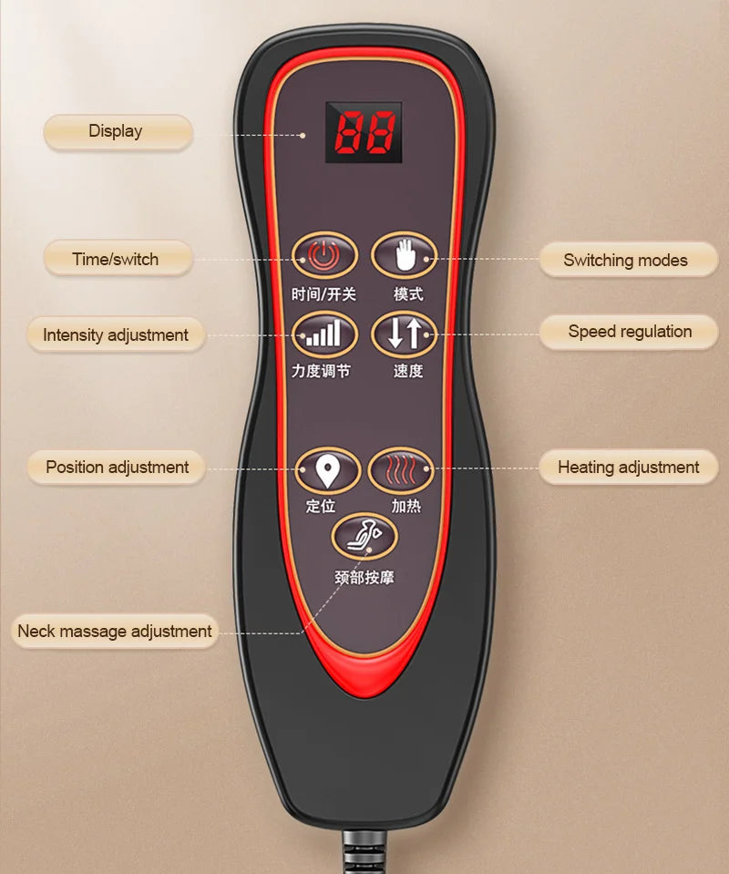 Cervical and Lumbar Massage Cushion Home Full Body SPA Massage Cushion Constant Temperature hot Compress Massage Cushion