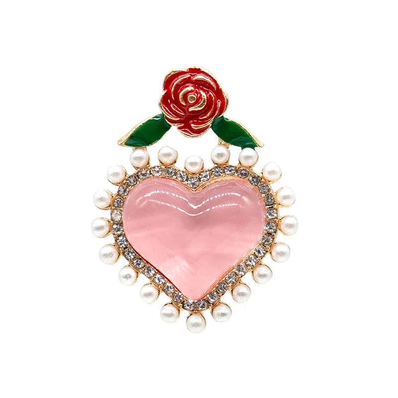 1pcs Pink Bird Bear Fox Designer Metal Shoe Charms Luxury Decorations Pins for Women Girls Gifts bow Shoe Accessories