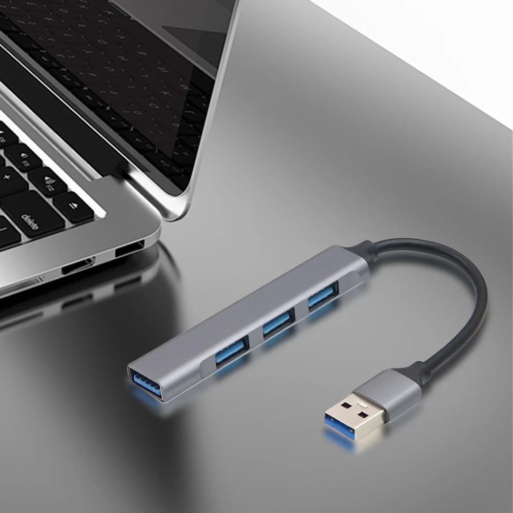 4-in-1 USB 3.0 Hub Adapter USB-C to Multiple USB Port Expander
