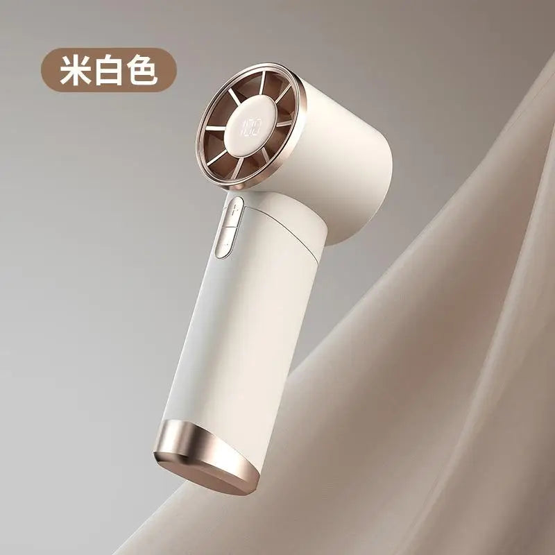 Xiaomi Mini Fan 5 Speed USB Charging Handheld Fan Digital Display Outdoor Camping Portable Fan Home Use and Gifts with Lanyard