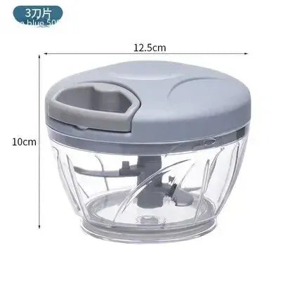 Manual Ginger & Garlic Grinder – Multifunctional Vegetable & Meat Cutter