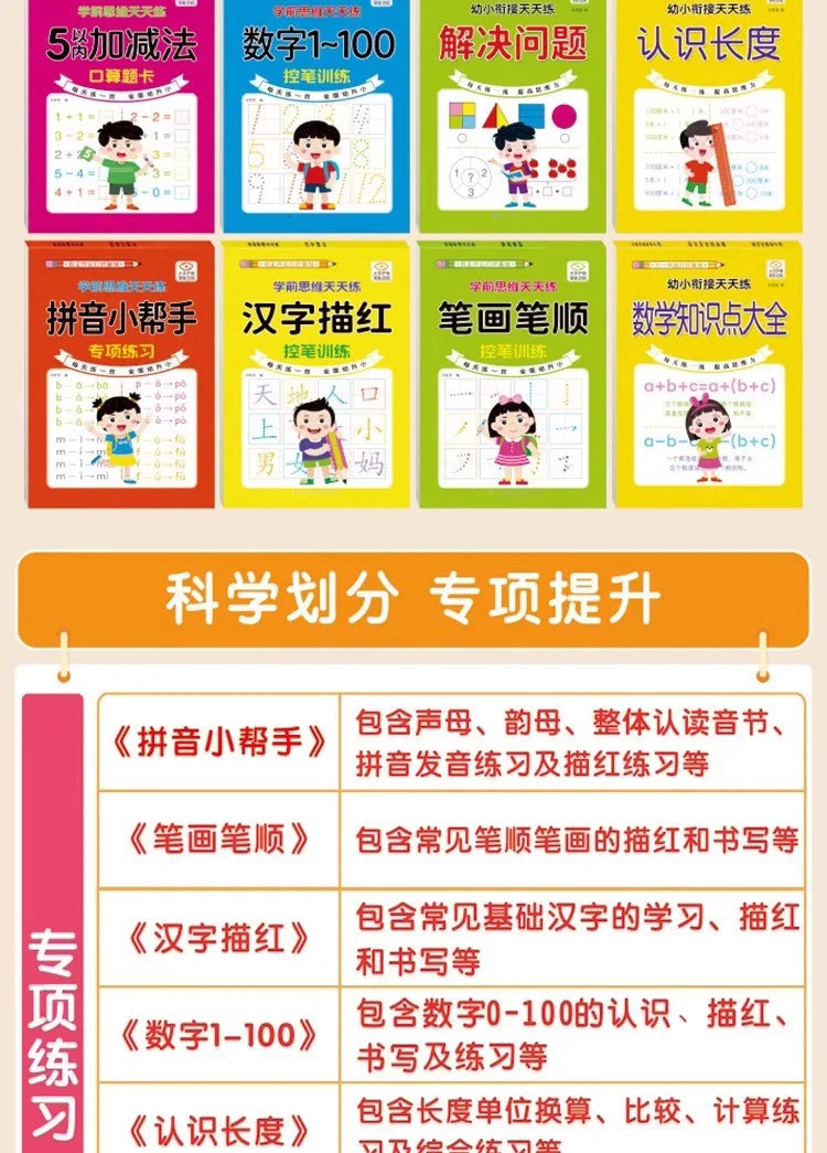 Children’s Math Practice Book – 80 Pages Addition & Subtraction Workbook for Kids Ages 2–5