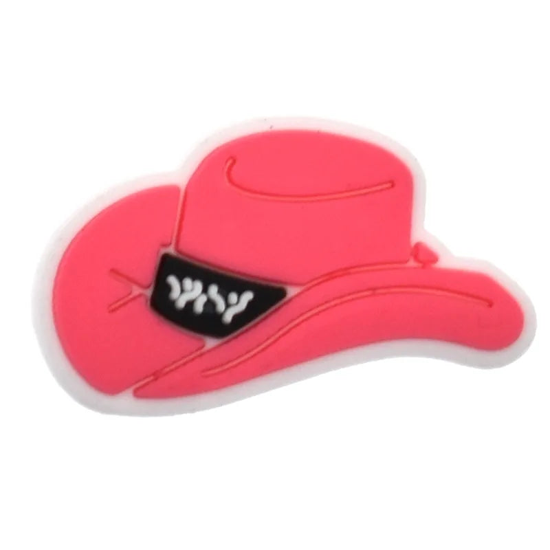 Hot Sales 1Pcs Pink Shoe Charms for Crocs Accessories Pin Shoe Wristband Croc Decorations Buckle Girls Women Party Gifts