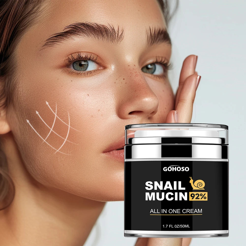 ENVISHA Snail Mucus Facial Cream – Firming, Whitening, Anti-Aging & Hydrating Skin Care