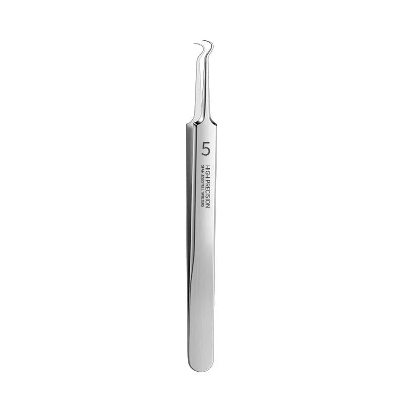 German Ultra-Fine No. 5 Blackhead Remover Tweezers – Precision Pimple Extractor, Acne Needle Tool for Face Care & Salon Use